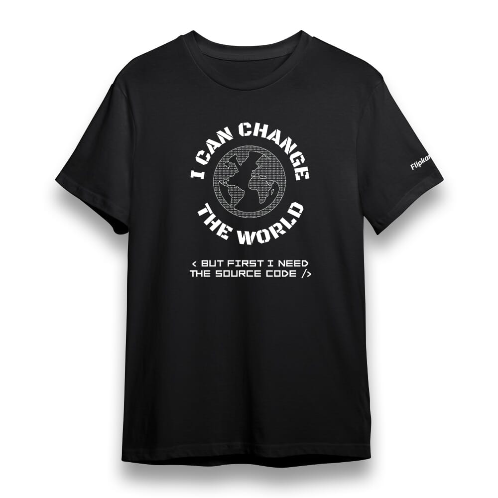 Change the World Round Neck T-shirt - Black